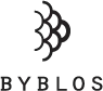 Byblos logo featuring a geometric emblem.